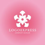 画像4: 桜と幾何学が融合したモダンで華やかなロゴ (4)