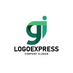 画像1: 「gi」と躍動する人物が融合したコミュニティロゴ (1)
