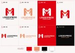 画像18: 人と「M」が重なり合う絆と発展のコミュニティロゴ (18)