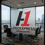 画像11: 力強い「H」と数字「1」のスタイリッシュなロゴ (11)