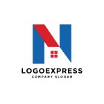 画像1: 「N」と住まいを融合させた先進的不動産ロゴ (1)