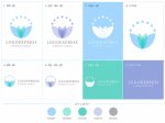 画像18: 蓮の花びらとドットが奏でる、清らかな癒やしのロゴ (18)