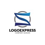画像1: 円と流線形が描く先進的な「S」のロゴ (1)