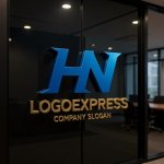 画像15: 先進的でスピード感のある「HN」のロゴ (15)