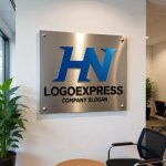 画像7: 先進的でスピード感のある「HN」のロゴ (7)