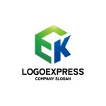 画像3: ヘキサゴンに収められた「EK」の先進的ロゴ (3)