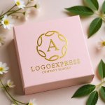 画像10: ゴールドの月桂冠に囲まれた「A」の優雅なロゴ (10)
