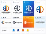 画像18: 円と「AD」が融合した先進的ロゴ (18)