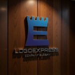 画像5: お城の塔と「E」が融合した威厳あるロゴ (5)