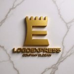 画像13: お城の塔と「E」が融合した威厳あるロゴ (13)