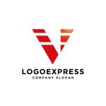 画像3: 先進的でスピード感のある「V」のロゴ (3)
