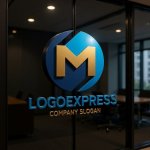 画像15: 円と「M」が融合した先進的ロゴ (15)