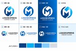 画像18: 円と「M」が融合した先進的ロゴ (18)