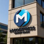 画像8: 円と「M」が融合した先進的ロゴ (8)