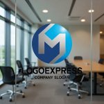 画像9: 円と「M」が融合した先進的ロゴ (9)