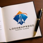 画像6: ロケットとダイヤモンドが描く未来への飛躍ロゴ (6)