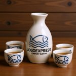 画像5: 波間を泳ぐ魚のシンプルラインロゴ (5)