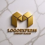 画像13: 立体的なブロックで描く「M」の先進的ロゴ (13)