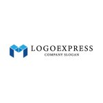 画像2: 立体的なブロックで描く「M」の先進的ロゴ (2)