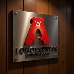 画像5: 「A」とクマが融合した親しみあふれるロゴ (5)