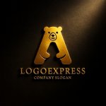 画像12: 「A」とクマが融合した親しみあふれるロゴ (12)