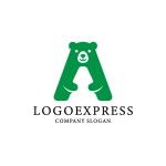 画像3: 「A」とクマが融合した親しみあふれるロゴ (3)