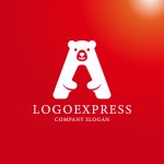 画像4: 「A」とクマが融合した親しみあふれるロゴ (4)