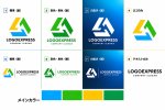 画像18: 調和と循環を表現した「L」の幾何学ロゴ (18)
