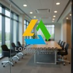画像9: 調和と循環を表現した「L」の幾何学ロゴ (9)