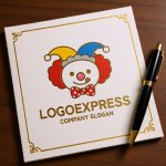 画像6: 楽しいピエロのロゴ (6)