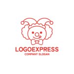 画像3: 楽しいピエロのロゴ (3)