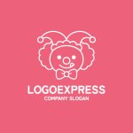画像4: 楽しいピエロのロゴ (4)