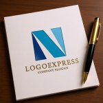 画像6: 先進性と信頼を象徴する「N」のモダンロゴ (6)