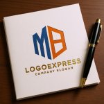 画像6: 安定感と信頼を象徴する「MB」のモダンロゴ (6)