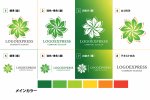 画像18: 葉の輝く花ロゴ (18)
