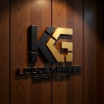 画像5: 信頼と成功を象徴する「KG」のモダンロゴ (5)