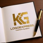 画像6: 信頼と成功を象徴する「KG」のモダンロゴ (6)