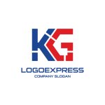 画像3: 信頼と成功を象徴する「KG」のモダンロゴ (3)