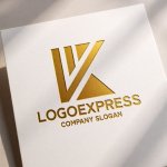 画像11: 上昇志向と信頼を象徴する「VK」のスタイリッシュロゴ (11)