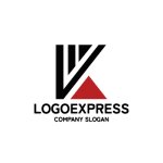 画像1: 上昇志向と信頼を象徴する「VK」のスタイリッシュロゴ (1)
