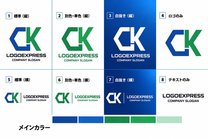 画像18: 調和と知性を象徴する「CK」の幾何学ロゴ (18)