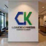 画像10: 調和と知性を象徴する「CK」の幾何学ロゴ (10)