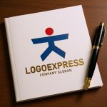 画像6: 躍動感と可能性を表現した、人物のミニマルロゴ (6)