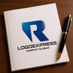 画像6: 先進性と信頼を象徴する「R」のモダンロゴ (6)