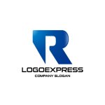 画像1: 先進性と信頼を象徴する「R」のモダンロゴ (1)
