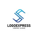 画像1: 先進性と繋がりを象徴する「S」のモダンラインロゴ (1)