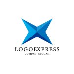 画像1: 輝く未来と飛躍を象徴する「X」のスターロゴ (1)