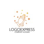 画像3: 感謝と祈りを象徴する、神聖でエレガントなロゴ (3)