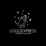 画像4: 感謝と祈りを象徴する、神聖でエレガントなロゴ (4)