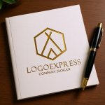 画像6: 自然と安らぎを象徴する、幾何学的なテント（ティーピー）ロゴ (6)